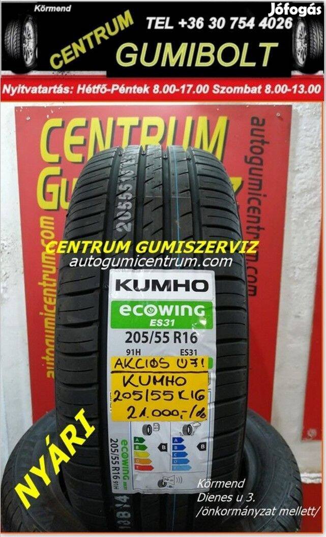 205/55R16 Kumho új nyári gumi 21.000 Ft