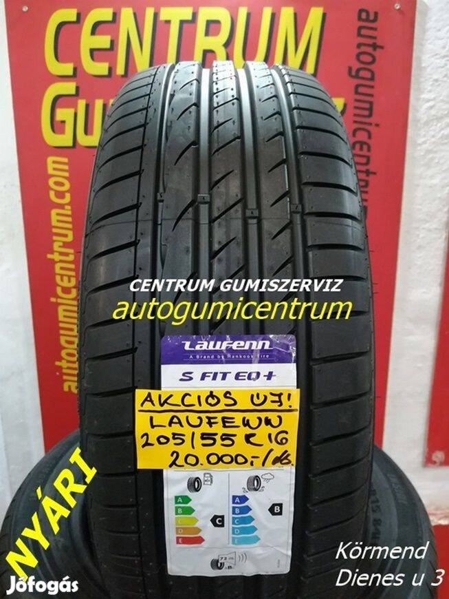 205/55R16 Laufenn nyári gumik. 20.000 Ft