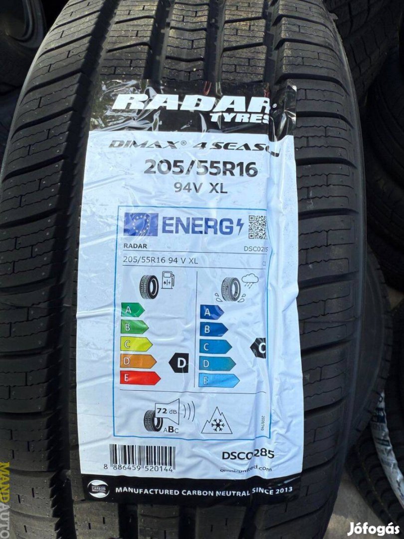 205/55R16 RADAR Dimax 4Season(XL)