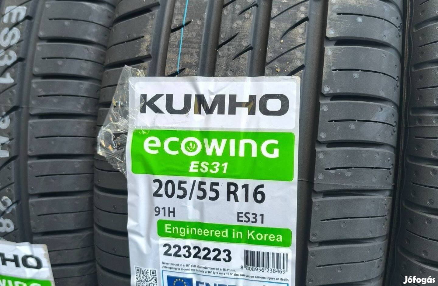 205/55R16 Új Kumho nyári gumi garnitúra 205/55 r16
