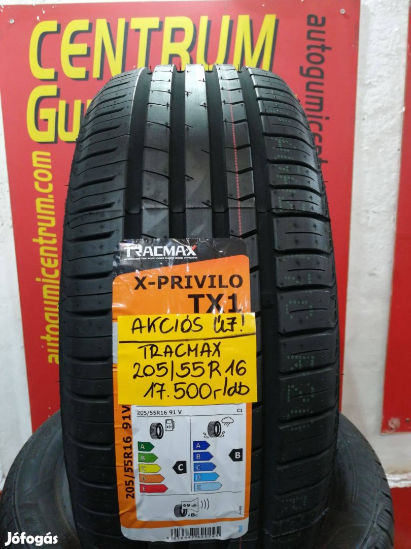 205/55R16 új Tracmax nyári gumi 17.500 Ft