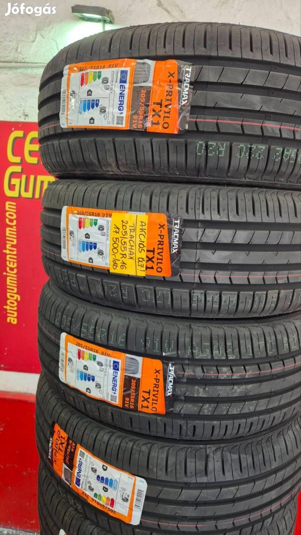 205/55R16 új Tracmax nyári gumi 17.500 Ft