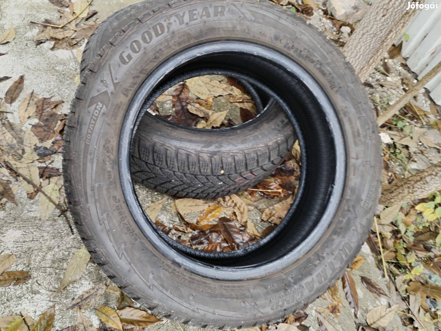 205 55 16 goodyear használt téli gumi 2 db 2022.26.hét
