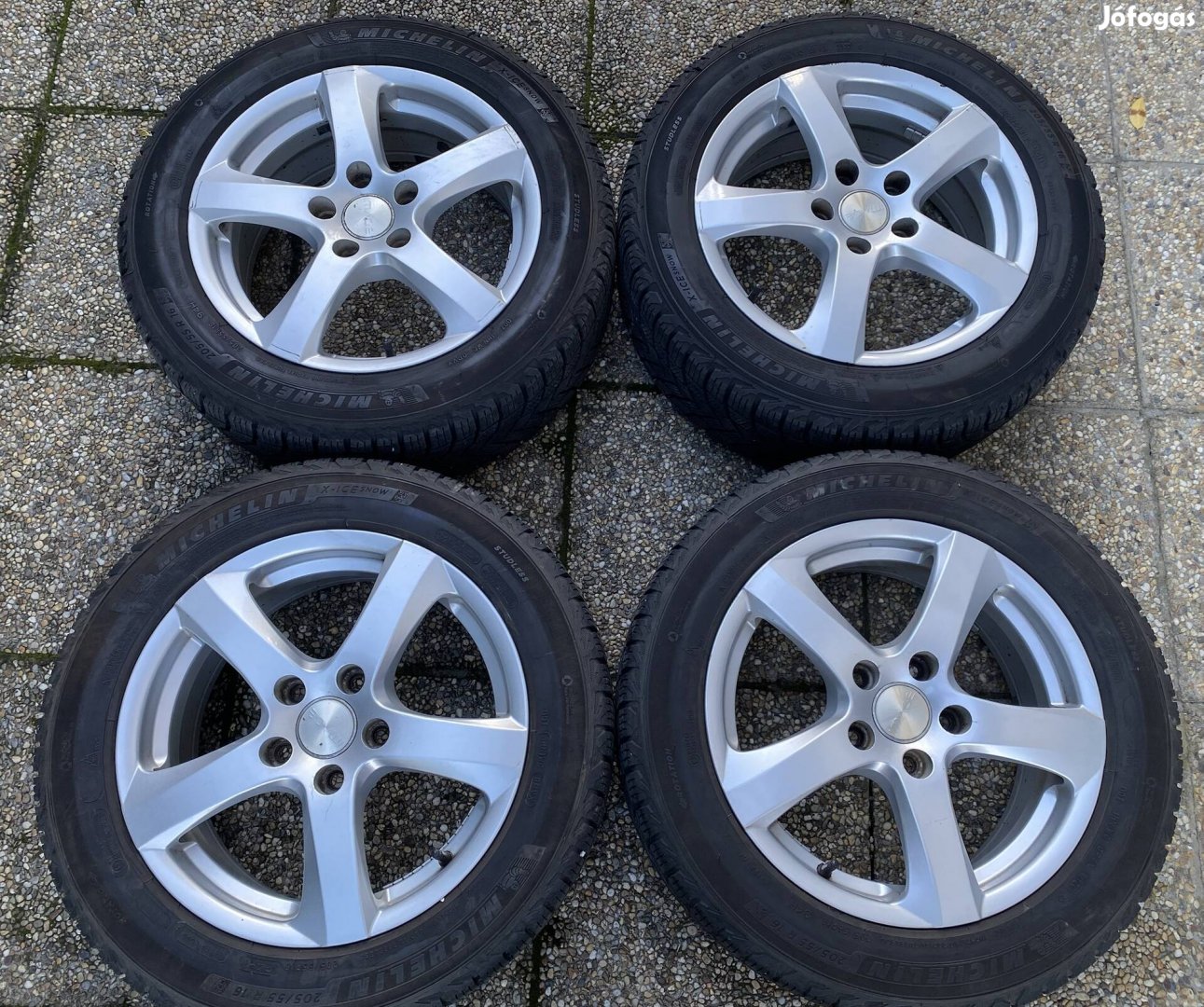 205/55/16 michelin téli alufelnin