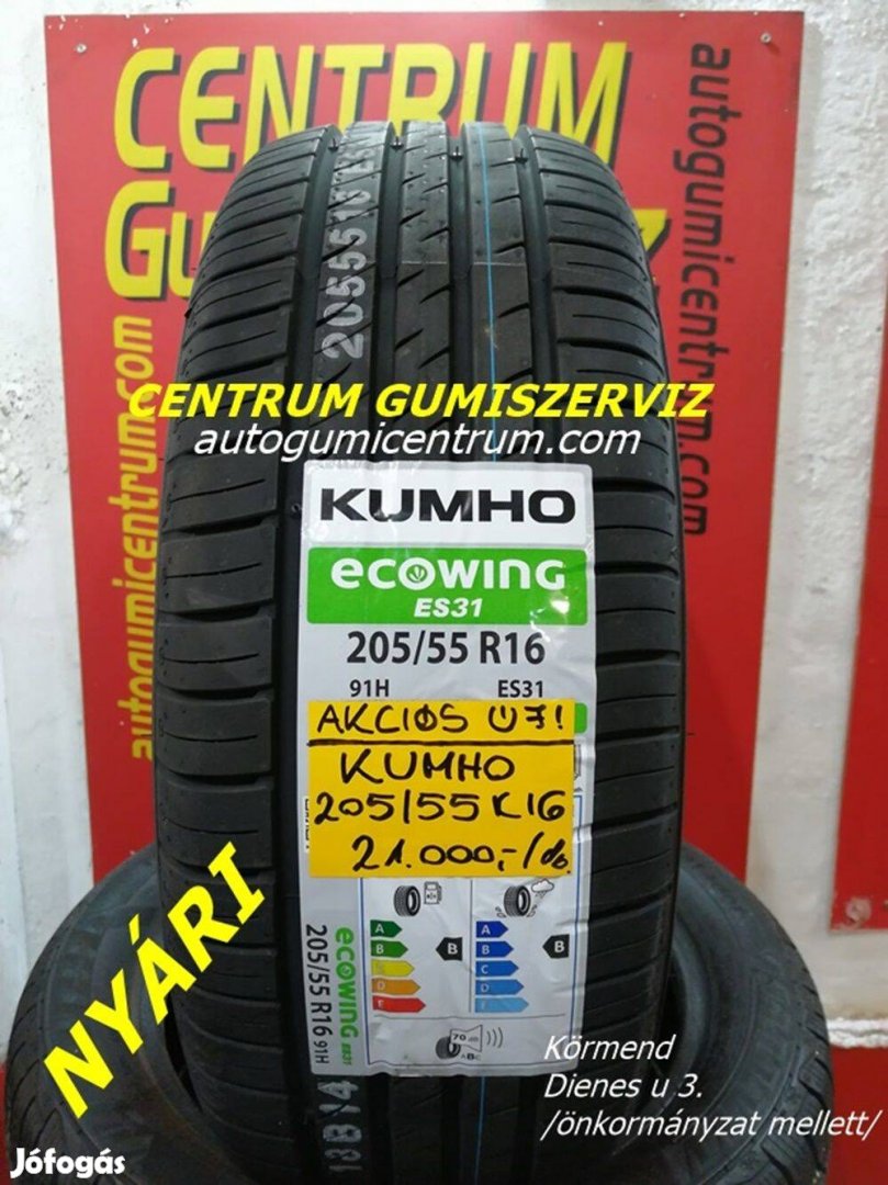 205/55 R16 91H nyári Ecowing Es31 nyári