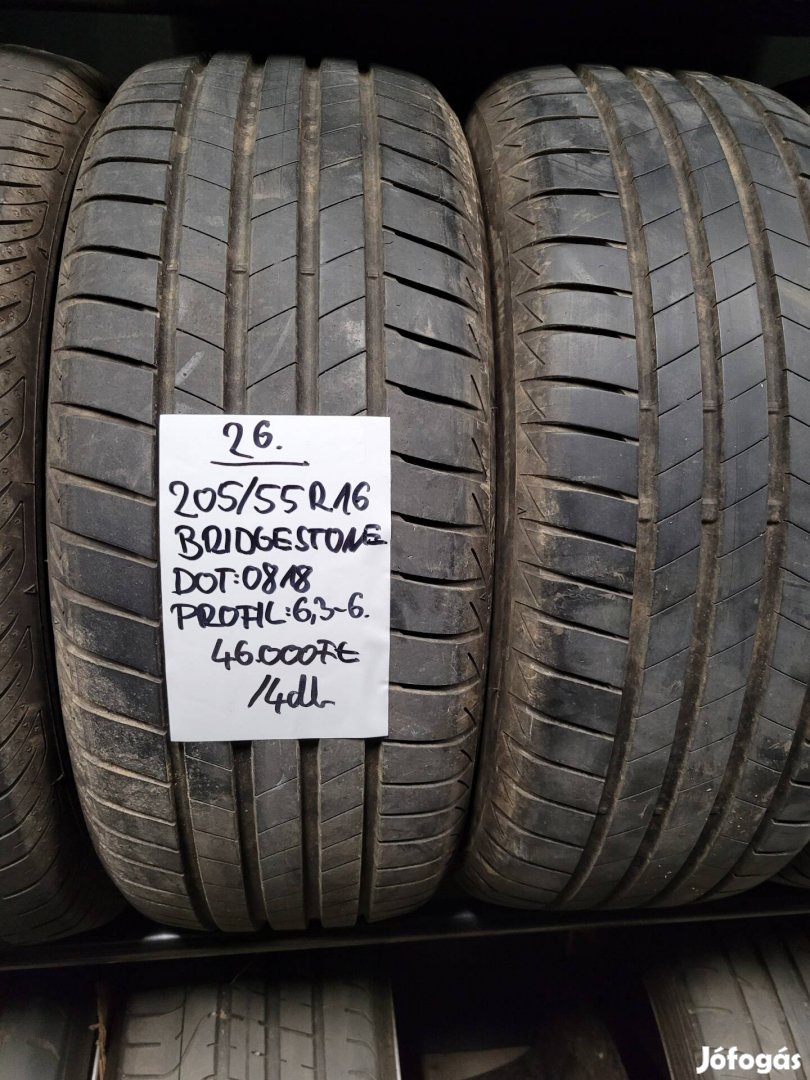 205/55 R16 Bridgestone nyári gumik