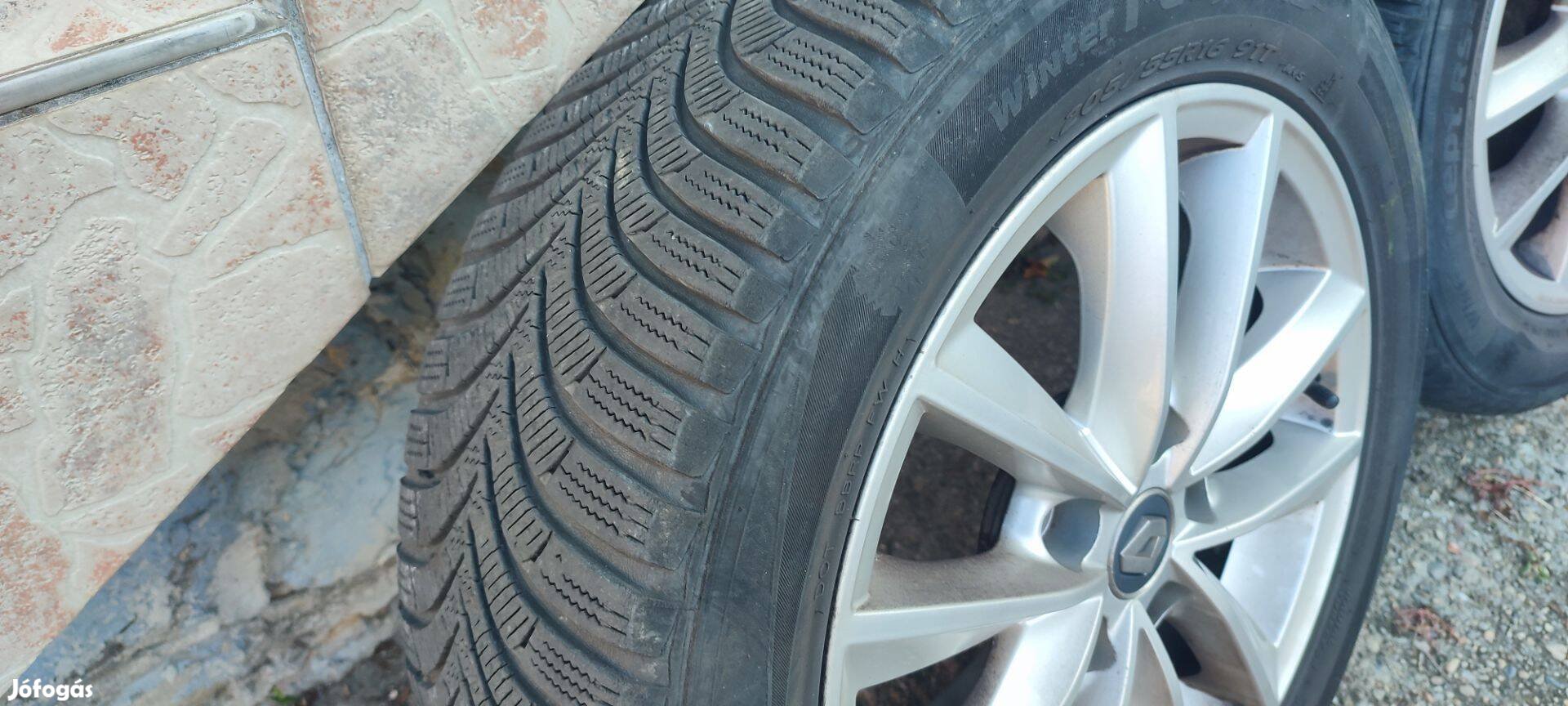 205/55/R16 Eredeti Renault Megane könnyűfém felni téli szett
