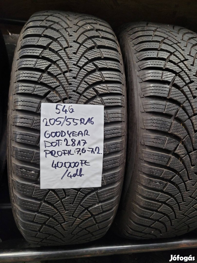 205/55 R16 Goodyear téli gumik