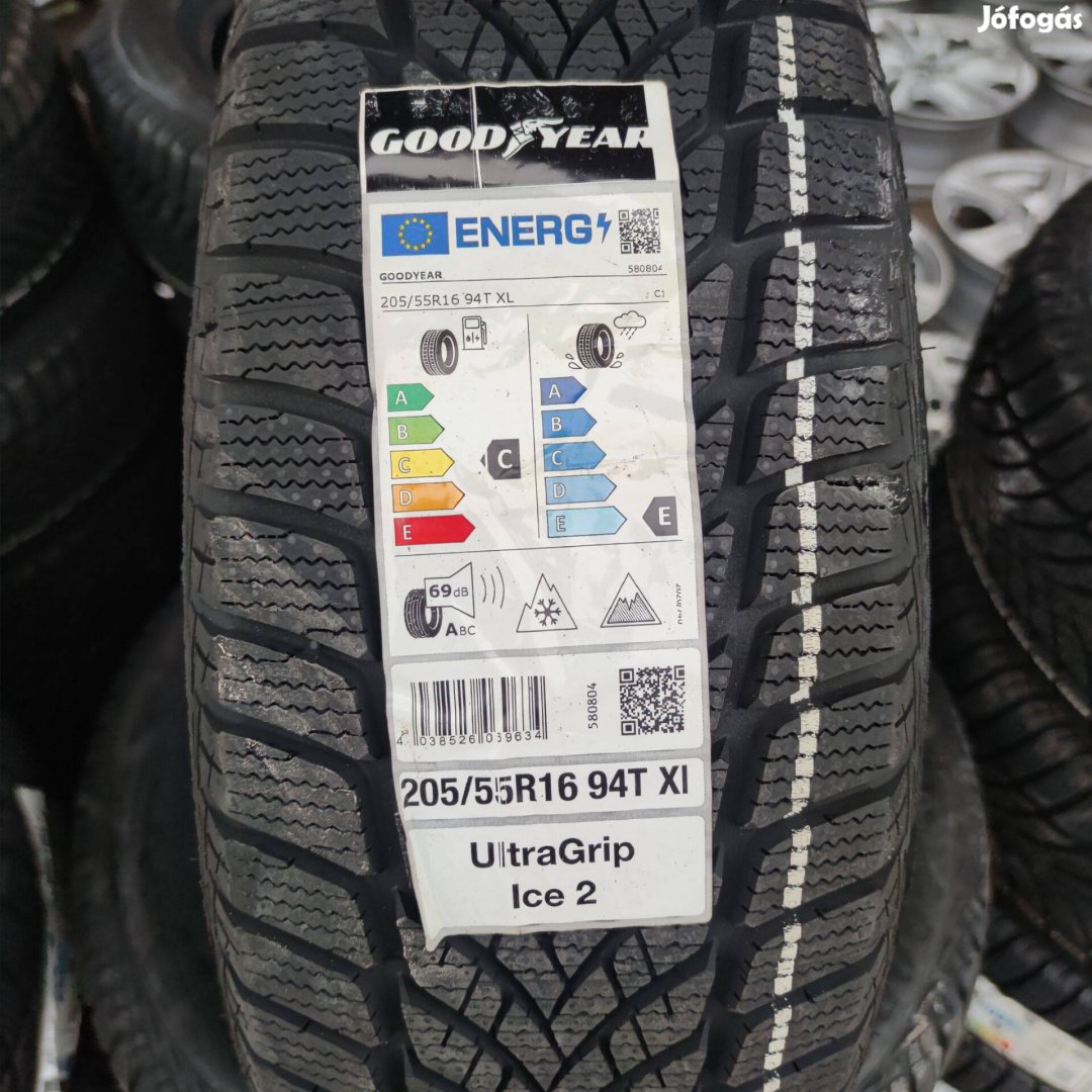 205/55 R16 Új!! Goodyear téli gumi 125000ft a 4db/180/