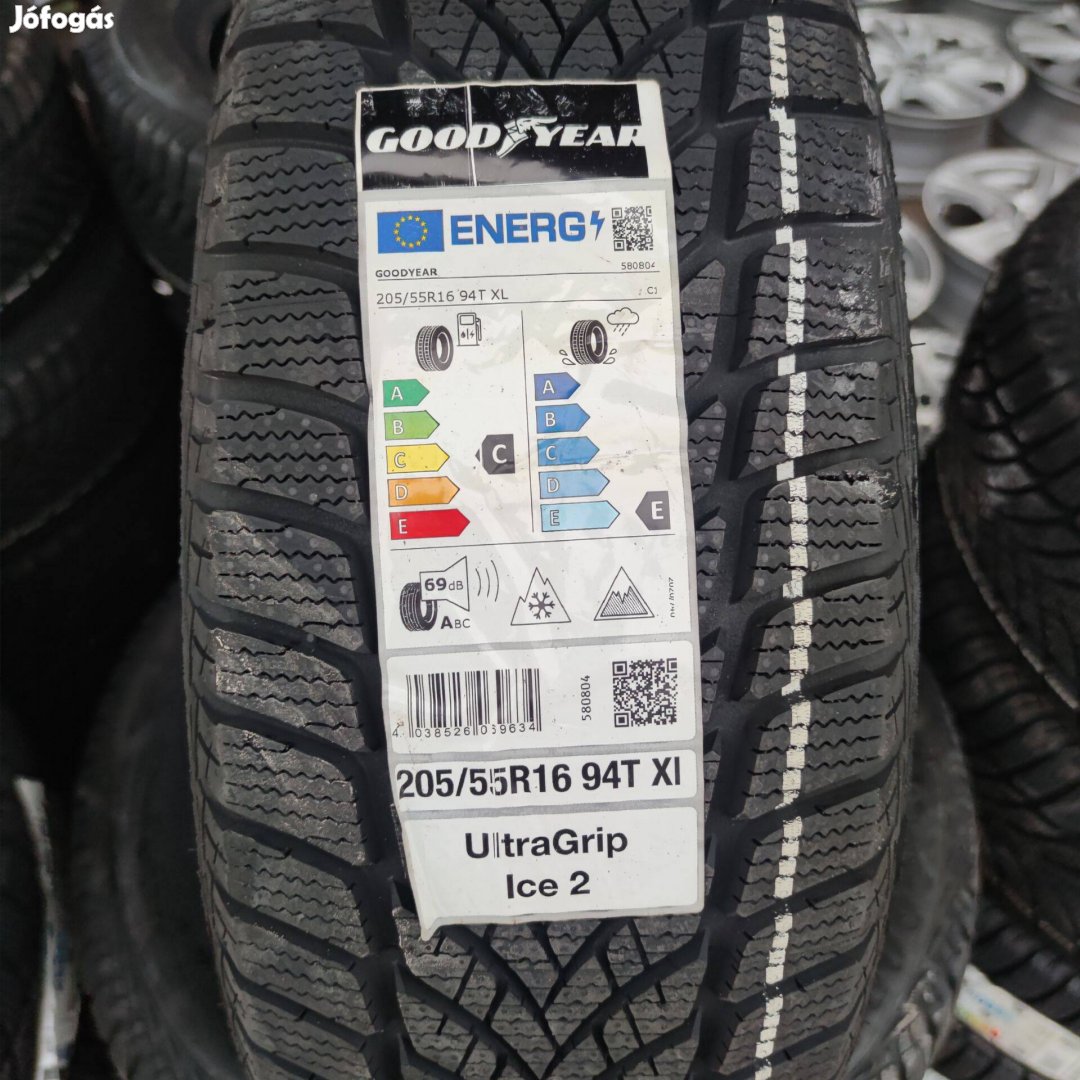 205/55 R16 Új!! Goodyear téli gumi 125000ft a 4db/181/