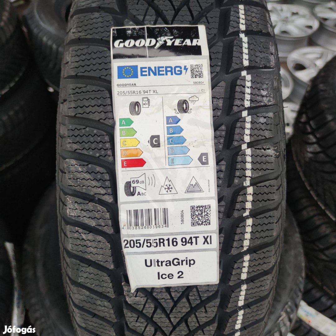 205/55 R16 Új!! Goodyear téli gumi 125000ft a 4db/181/