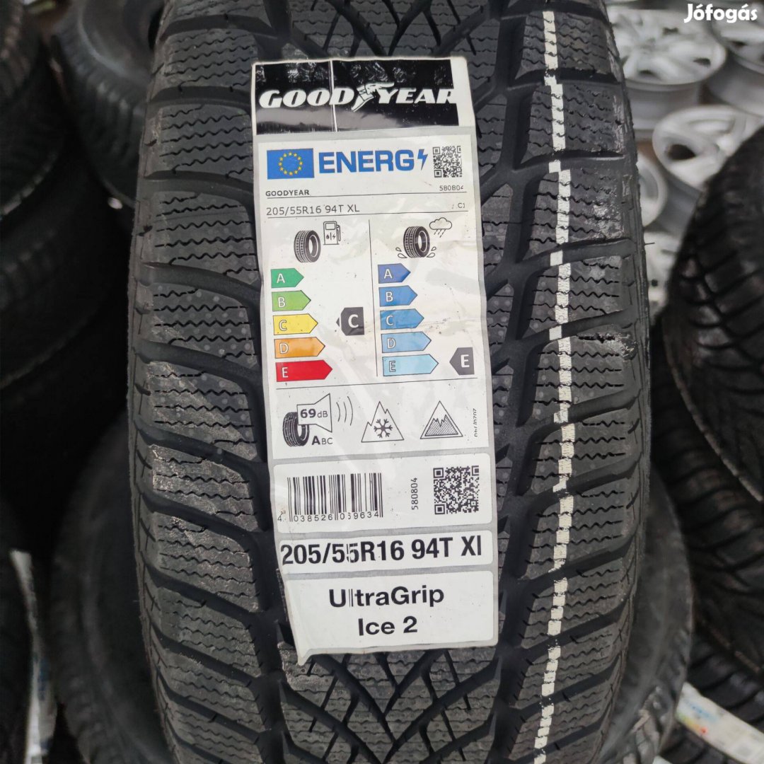 205/55 R16 Új!! Goodyear téli gumi 125000ft a 4db /180/