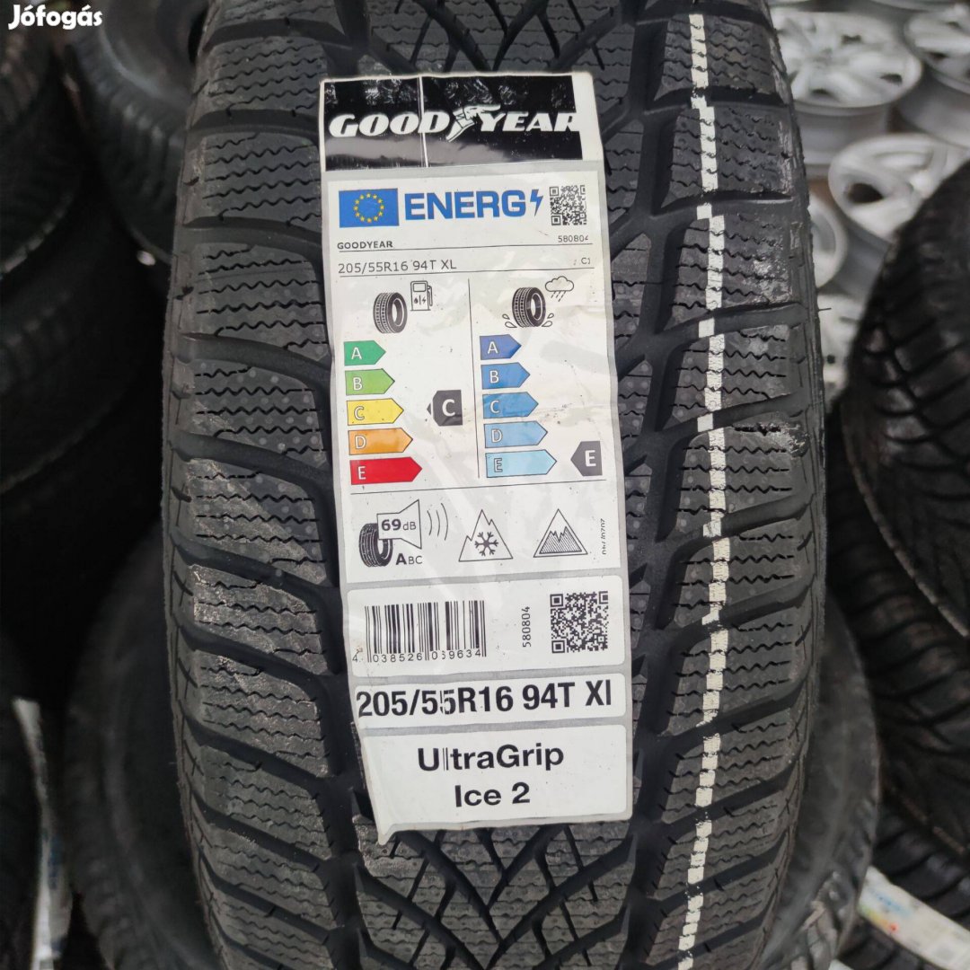 205/55 R16 Új!! Goodyear téli gumi 125000ft a 4db /182/