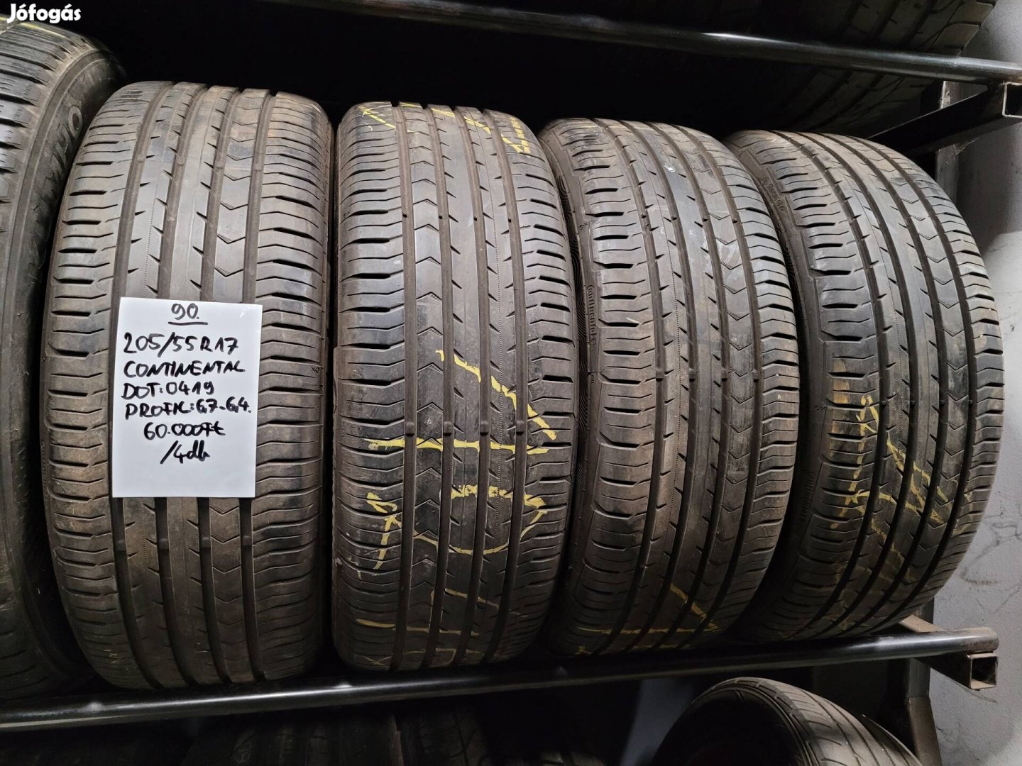 205/55 R17 Continental nyári gumi garnitúrák