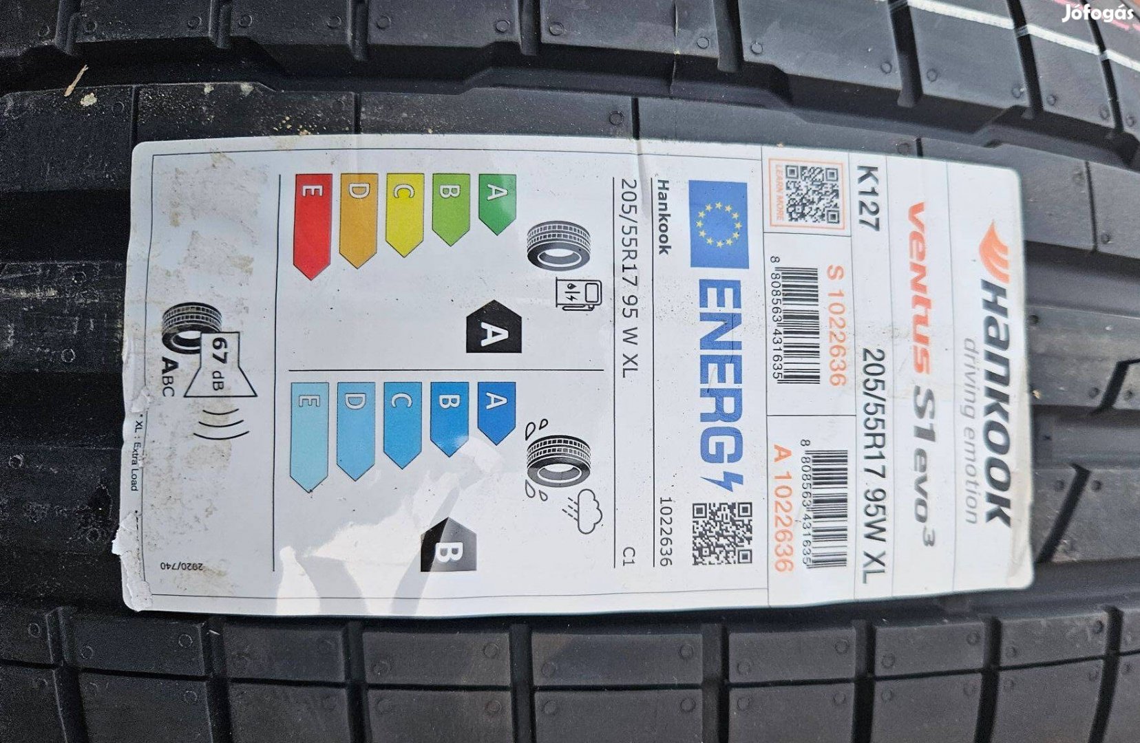 205/55 R17 Hankook nyári gumi új 4db 2024