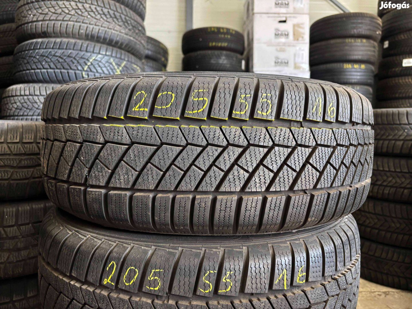 205/55 r16 Continental 7mm téligumi 4db eladó 205/55r16 garnitúra