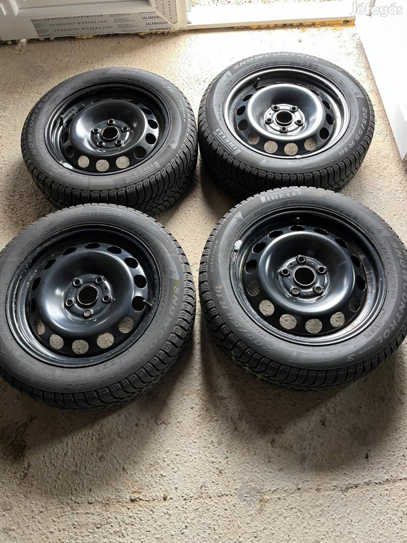 205/55 r16 Pirelli téligumi lemezfelnivel