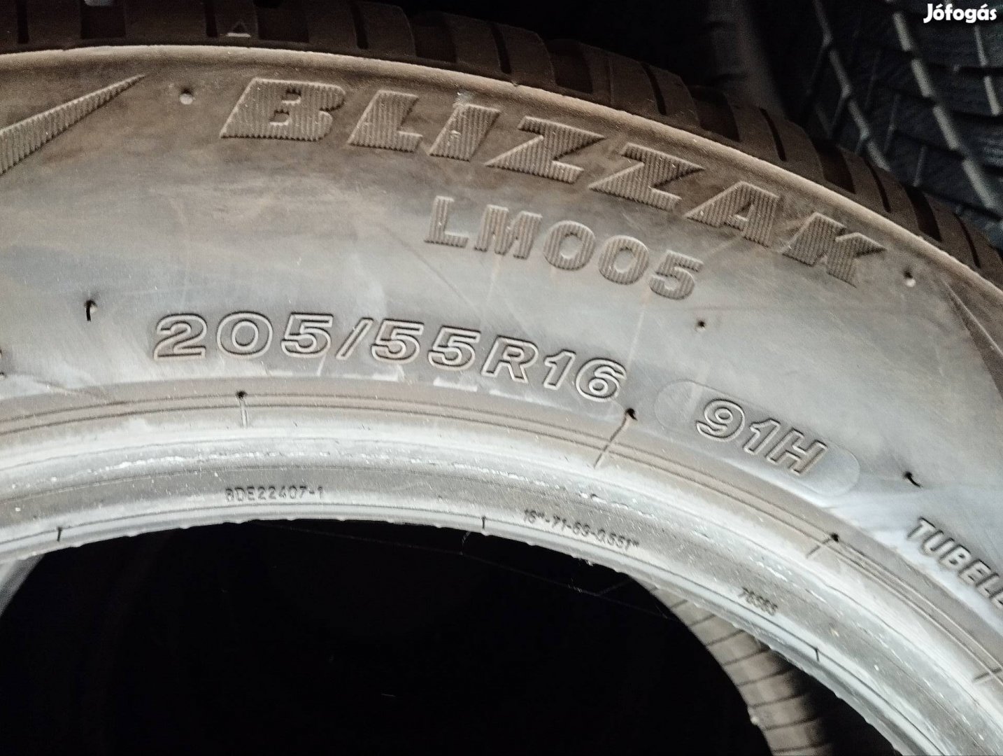 205/55 r16 Téli gumi Bridgestone Németországból 6.5 mm-es. 