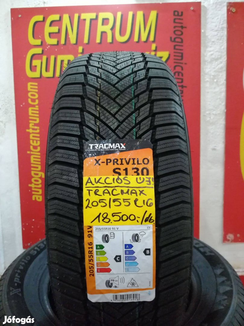 205/55r16 Tracmax téli DOT2024