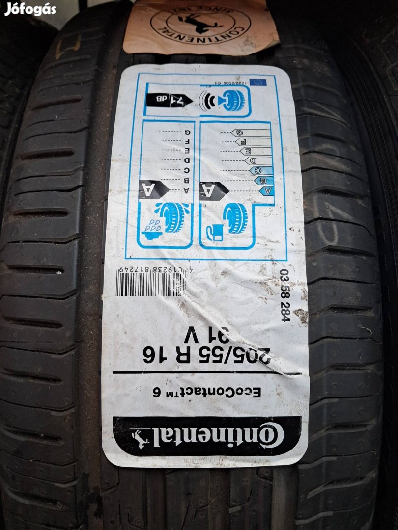 205/55r16 continental eco contact 6 új nyári gumi 1db