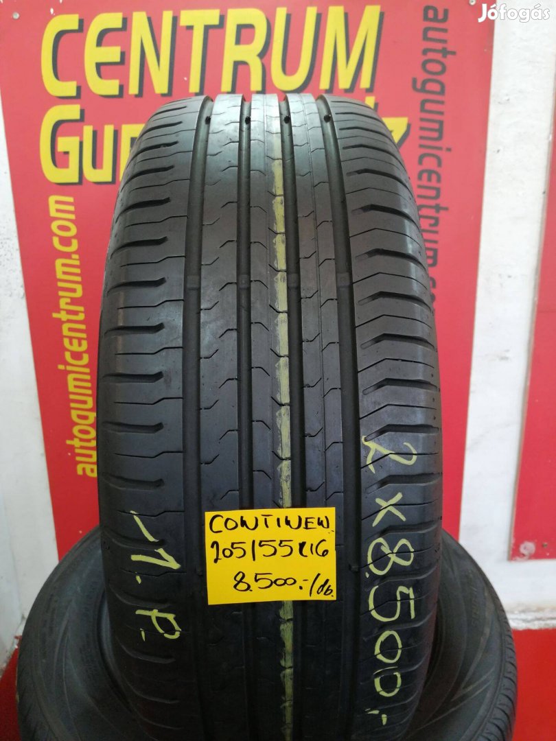 205/55r16 használt nyári gumi Continental 2db 8.500 Ft