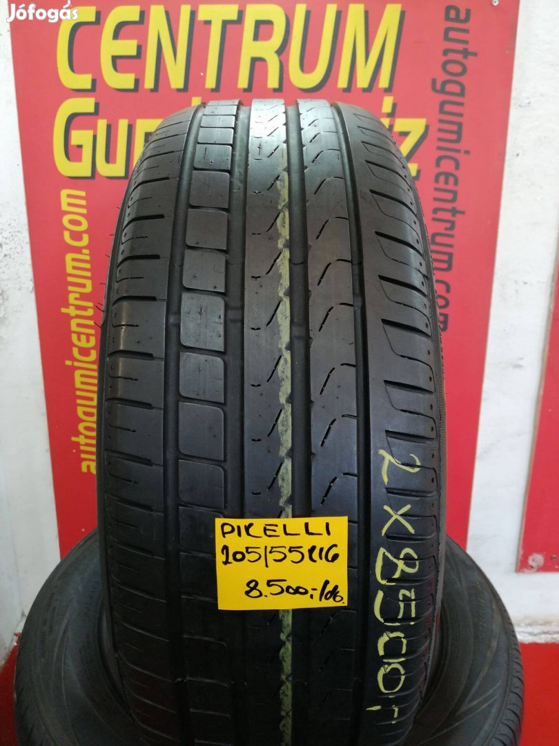 205/55r16 használt nyári gumi Pirelli 2db 8.500 Ft