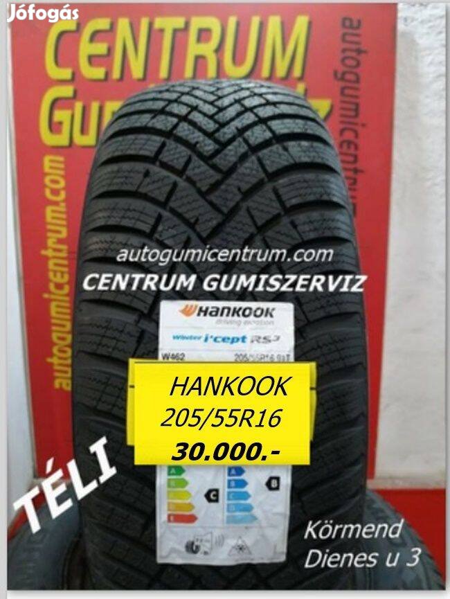 205/55r16 téli gumi újak -Hankook. 30.000 Ft