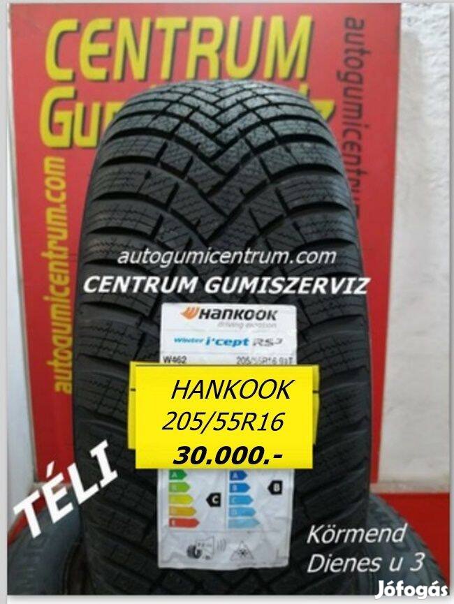 205/55r16 téli gumi újak -Hankook. -30.000,-