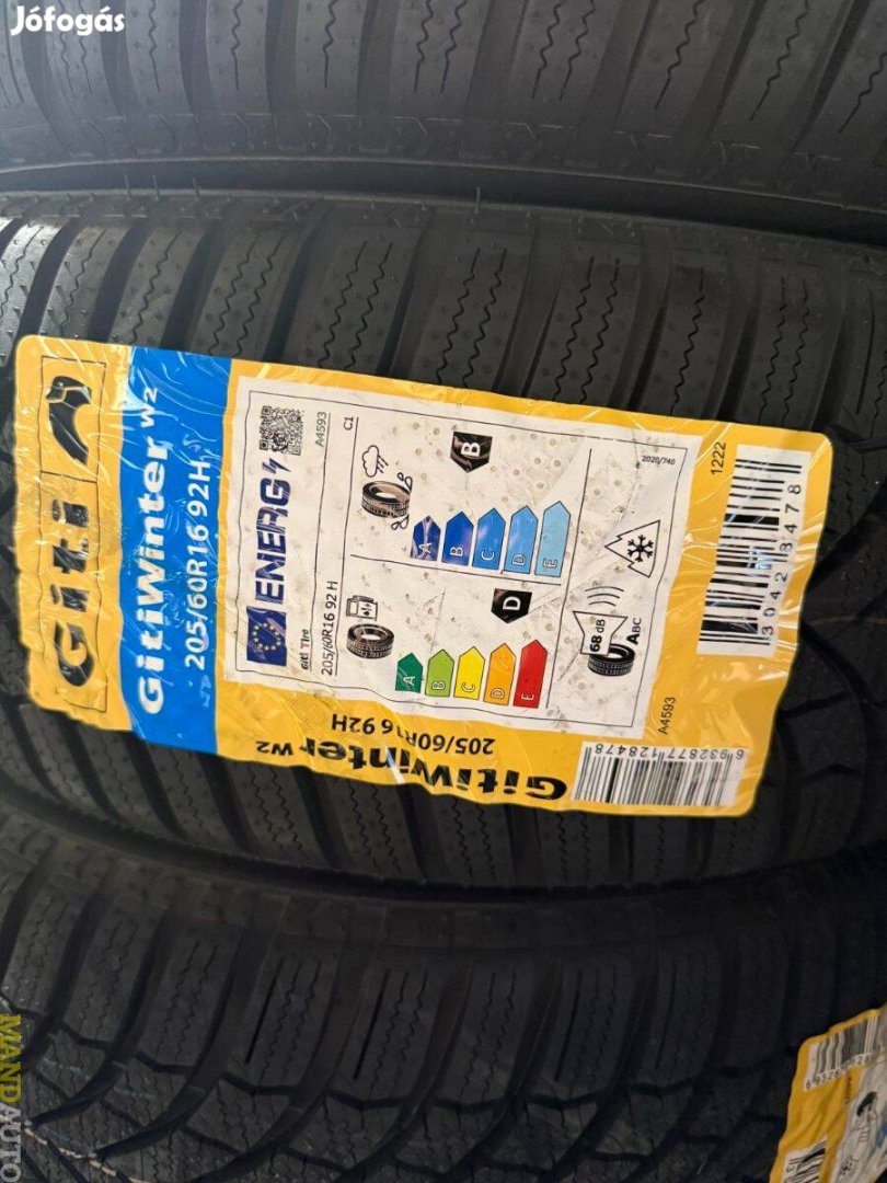 205/60R16 Giti Winter W2(German Engineering!),Új téligumi