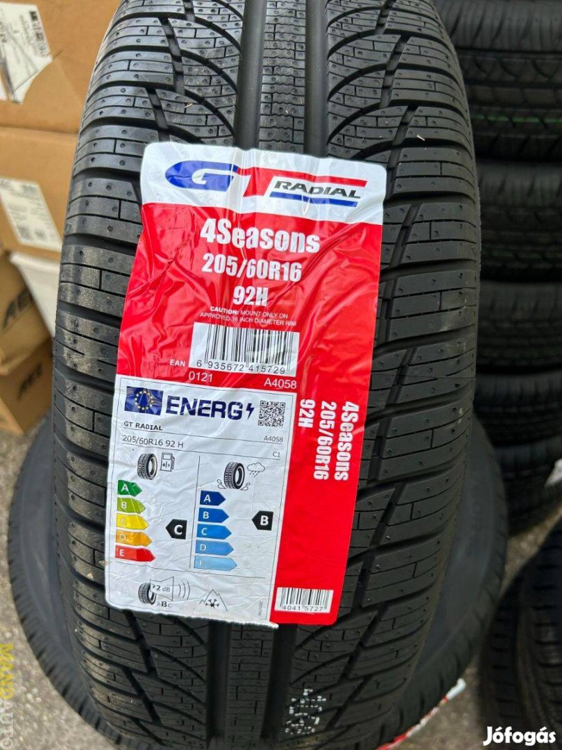 205/60R16 Gtradial 4Seasons,Új négy évszakos gumi