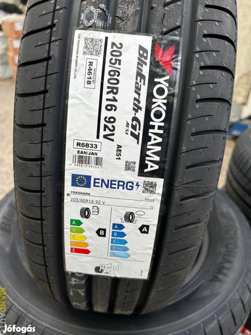 205/60R16 Yokohama GT AE51,Új nyárigumi