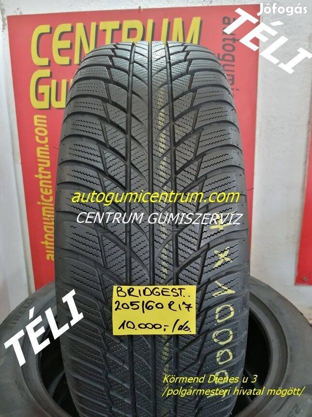 205/60R17 Bridgestone használt téli gumi garn