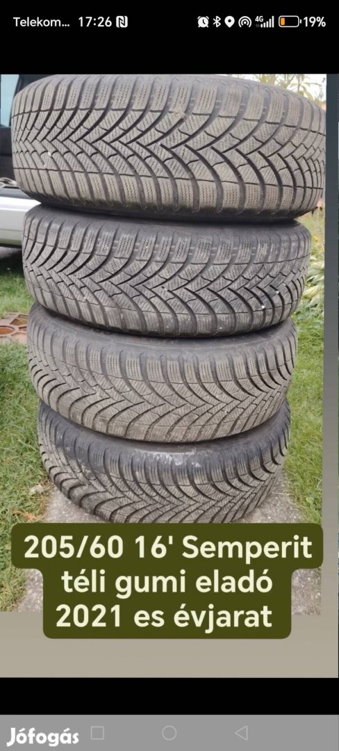 205/60 16' Semperit téli gumi eladó