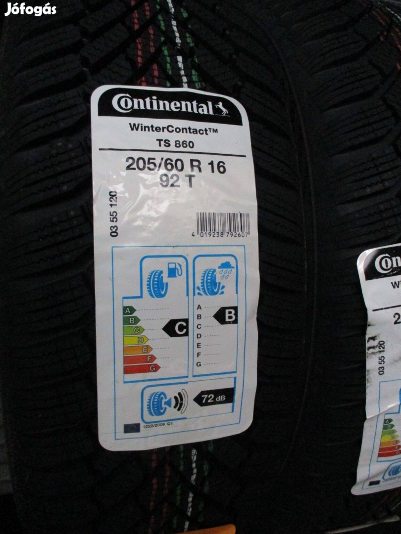 205/60 R16" új Continental TS860 téli gumiköpeny