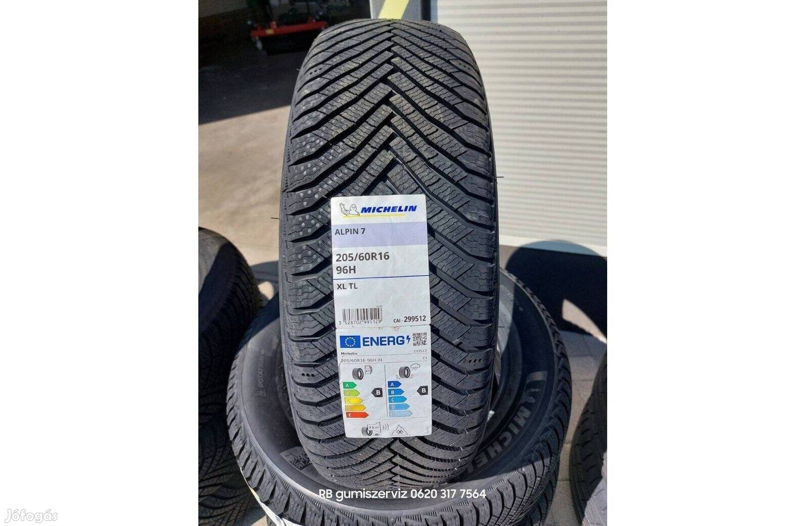 205/60 r16 Michelin Alpin A7 téligumi 2024 49 500 Ft/db