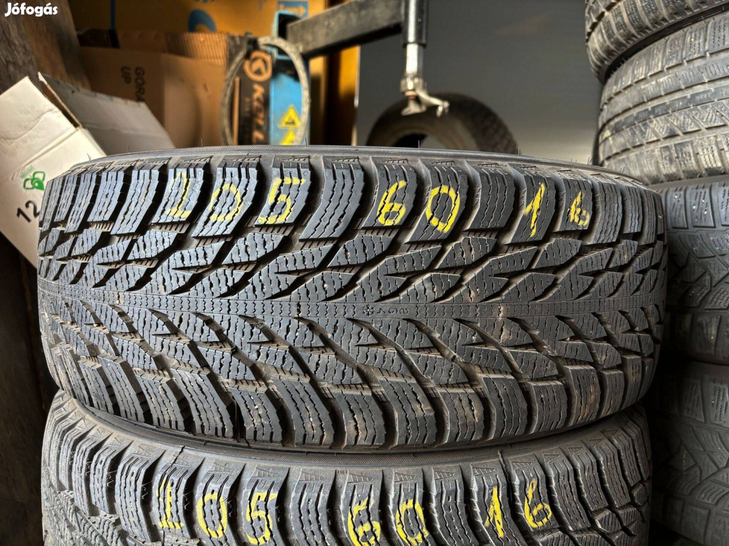 205/60 r16 Nokian 8,2mm 4db téligumi eladó 205/60r16 garnitúra