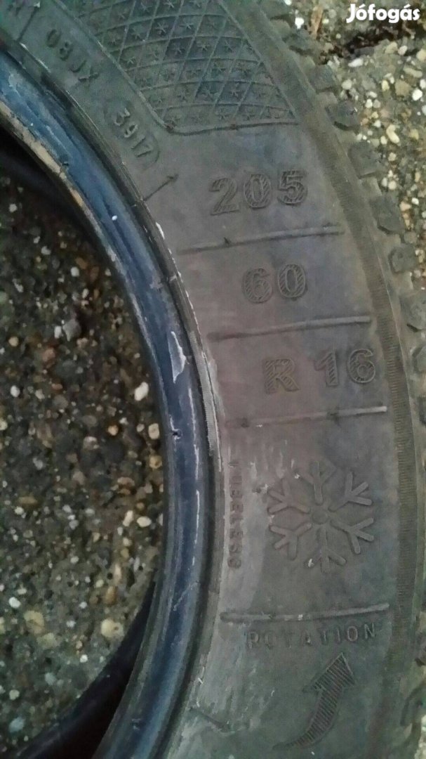 205/60 r16 használt téli gumi