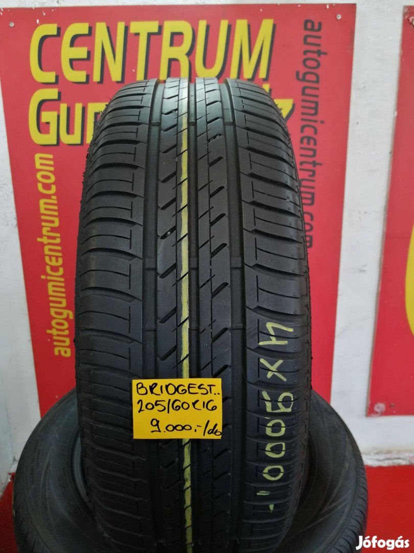 205/60r16 használt nyári gumi Bridgestone 4db 9.000 Ft