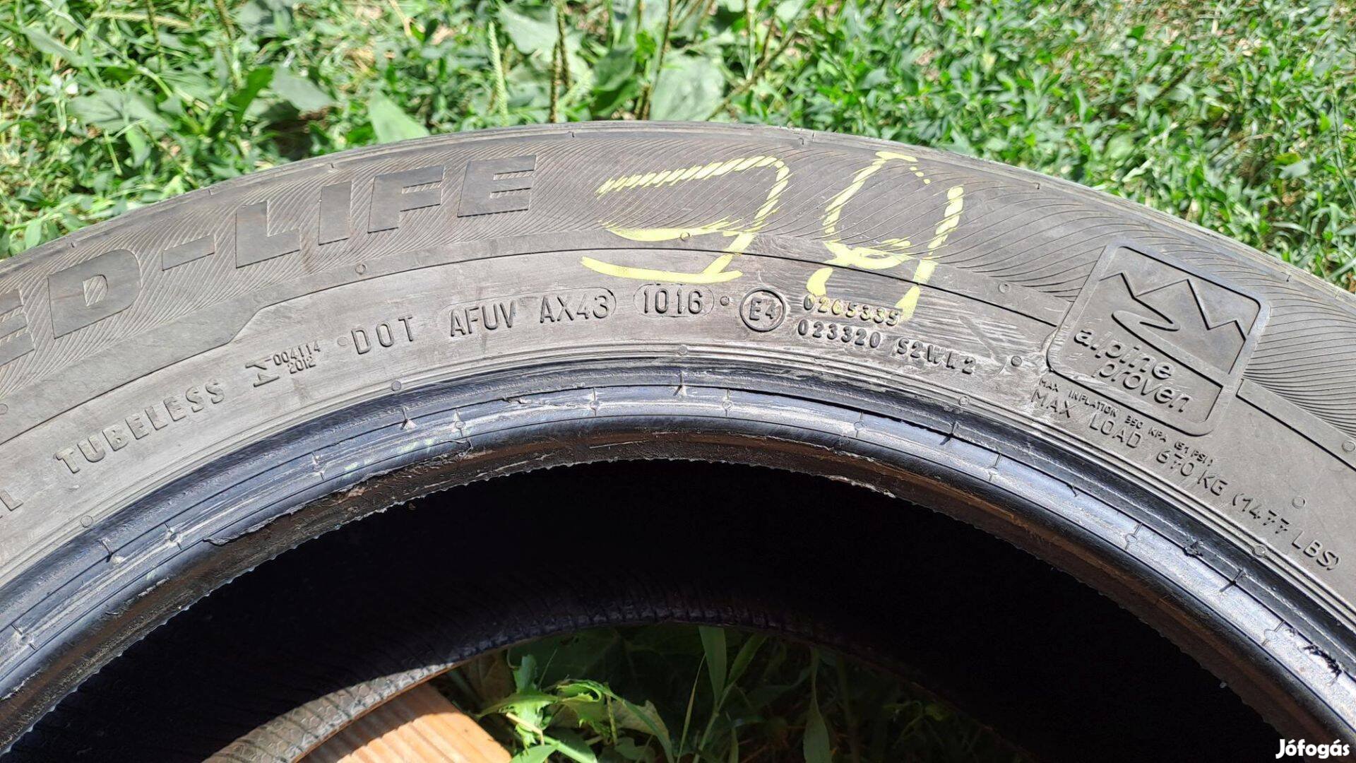 205/65R15H nyári gumi eladó Semperit Speed-Life