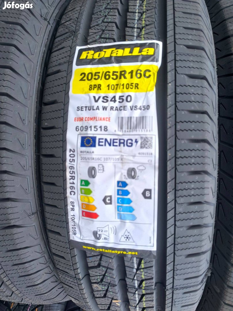 205/65R16C Új Rotalla téli gumi garnitúra 205/65 r16c