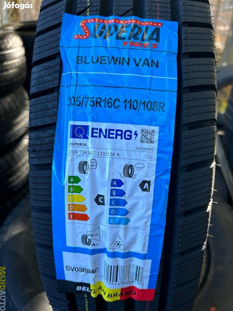 205/75R16C Superia Bluewin Van,Új kis TGK téligumi