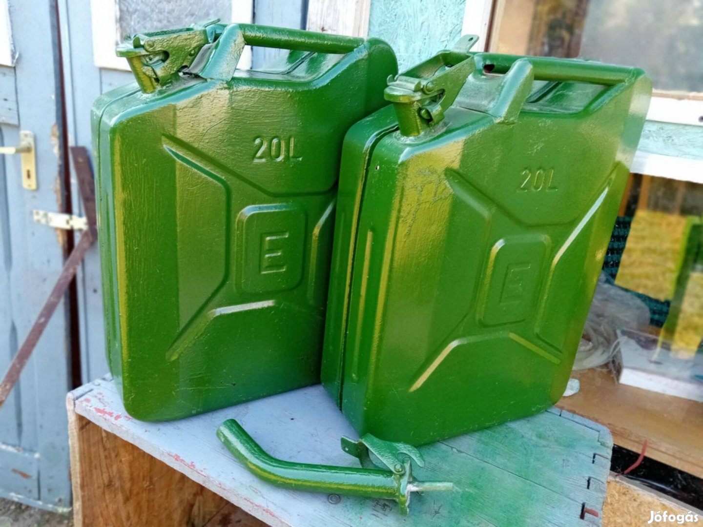 20L-es lemez marmon kanna fém kiöntővel