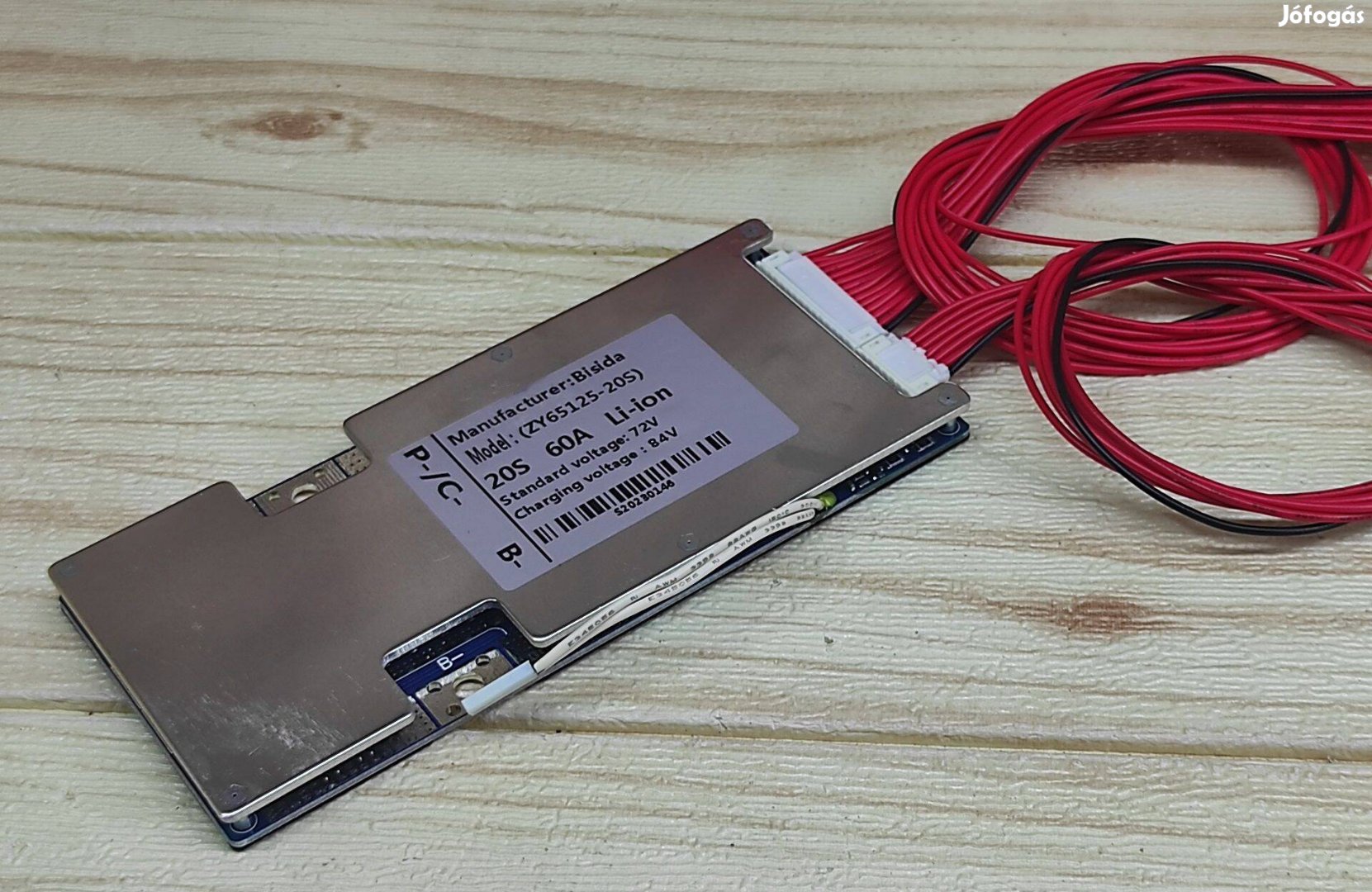 20S 60A 74V BMS áramkör túlmelegedés védővel ballanszeres