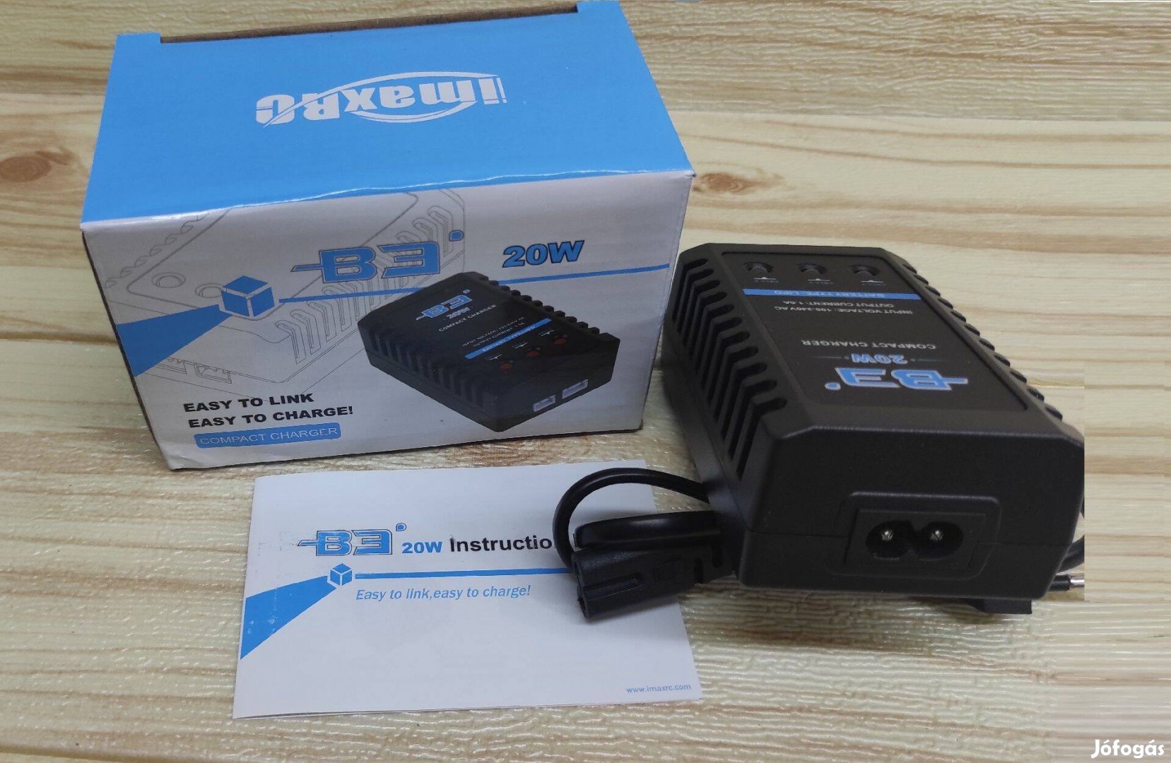 20W Li-ion-polimer RC akkumulátorhoz Kompakt mérlegtöltő B3 Pro 2S-3S