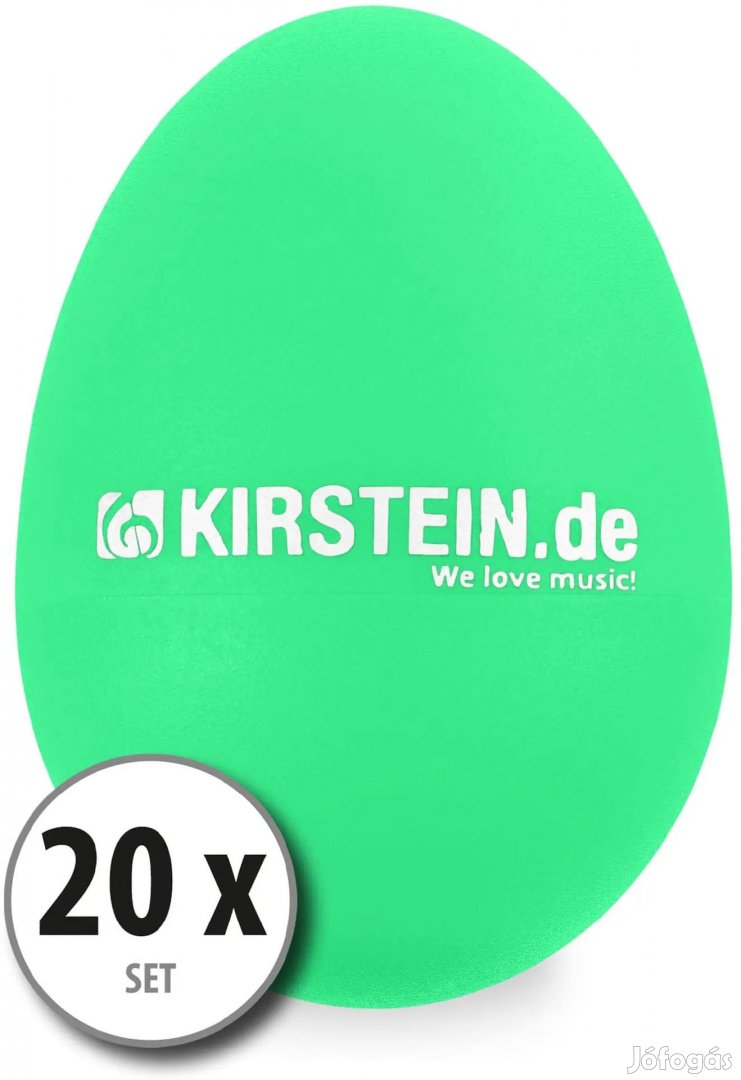20 Darabos Készlet Kirstein ES-10G Tojás Shakerekből  Zöld
