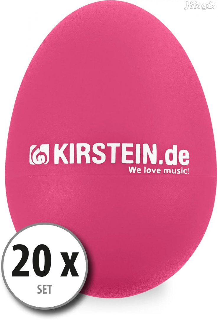 20 Darabos Készlet Kirstein ES-10P Tojás Shakerekből  Rózsaszín