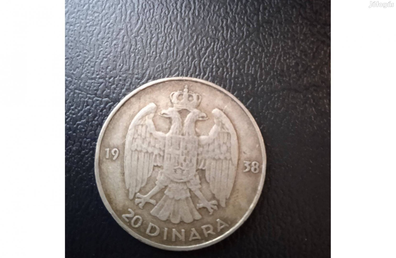 20 Dinar ezüst 1938 II.Petar