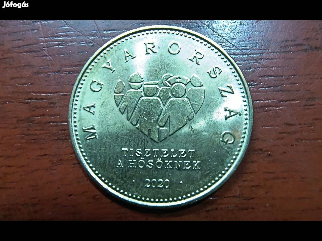 20 Forint 2020 Tisztelet a hősöknek felirattal