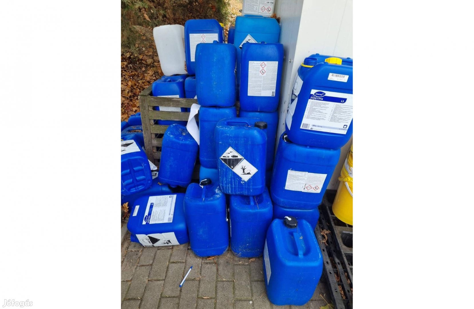 20 L liter es Műanyag kanna 1x használt