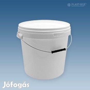 20 Literes Élelmiszeripari MŰanyagvödör, Tetővel, Fogóval (D176)